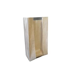 ART Sac avec fenêtre kraft brun 38 x 24 x 9.5 cm x 1000 Evenplast - 282021