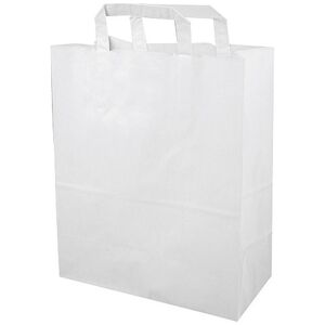 Firplast Sac cabas kraft blanc (80g/m²) 26x14x30 cm - Publicité