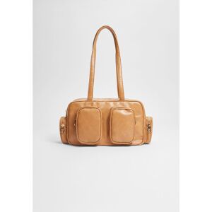 Stradivarius FR Stradivarius Sac porté épaule avec poches  Camel clair M - Publicité