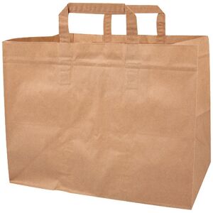 Sacs cabas en papier kraft brun (80g/m²) 32x16x35 cm x 250 Firplast - Publicité