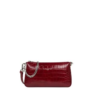 Petit sac épaule en cuir Exotic Croco Lancaster Rouge - Publicité