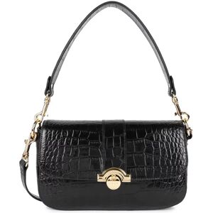 Lancaster Sac épaule en cuir Exotic Croc Lancaster Noir