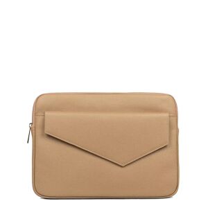 Pochette ordinateur en cuir Zoé Lancaster Beige - Publicité