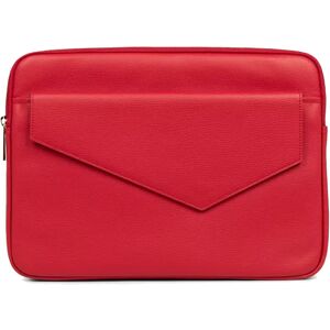 Pochette ordinateur en cuir Zoe Lancaster Rouge