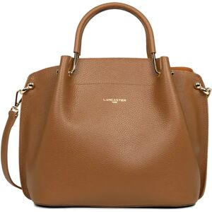 Sac a main en cuir Foulonne Double Lancaster Camel in Or