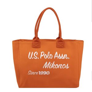 Sac plage en coton US Polo Orange - Publicité