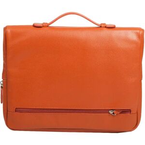 Gerard Henon Porte documents Twist en cuir (Couleur: Orange) Orange