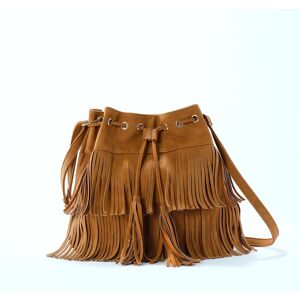 Blancheporte Sac forme seau à franges - BlancheporteCe sac à franges nous ferait presque revivre les années 70, entre sentiment de liberté et d'évasion... Chic, tendance et rock, cet accessoire de mode à la forme 100% mode et pratique vous séduira à coup 