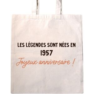 Cadeaux.com Tote bag message generique femme nee en 1957