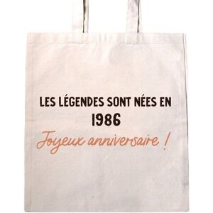 Cadeaux.com Tote bag message generique annee 1986