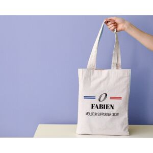 Cadeaux.com Tote bag personnalise - Bleu Blanc Rouge Rugby