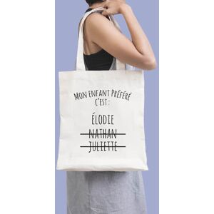 Cadeaux.com Tote bag Personnalisable - Mon enfant préféré - 100% coton naturel - Publicité