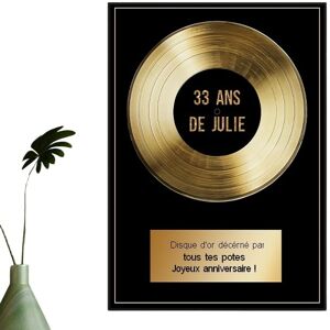 Cadeaux.com Disque d'or femme 33 ans