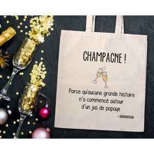 Cadeaux.com Tote bag Personnalisable - Champagne party - 100% coton naturel