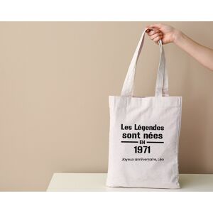Cadeaux.com Tote bag personnalisé - Les Légendes sont nées en 1971