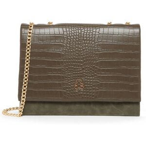 Sac Porte Épaule Croco Lulu Castagnette Vert