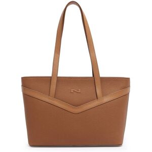 Sac Shopping Jelly Cuir Nathan Baume Marron