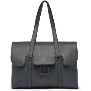 Sac Shopping Tradition Cuir Etrier Bleu