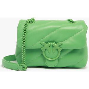 Sac Bandouliere Love Bag Puff Cuir Pinko Vert