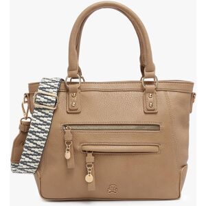 Sac Porte Main Zip Lulu Castagnette Marron