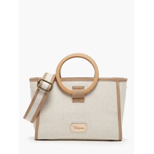 WOOMEN Sac Bandouliere M Acacia Lin vegan Beige