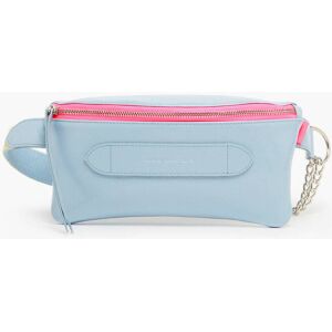 Sac Ceinture Coachella Cuir Vernis Froissé Marie Martens Bleu - Publicité