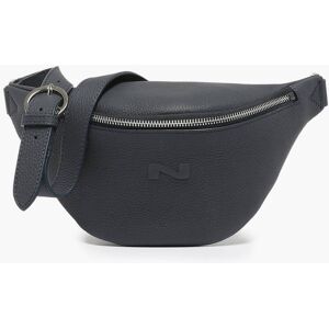 Sac Banane Small Derby Cuir Nathan Baume Bleu