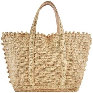 Sac Le Cabas Raphia Pompon Vanessa Bruno Beige