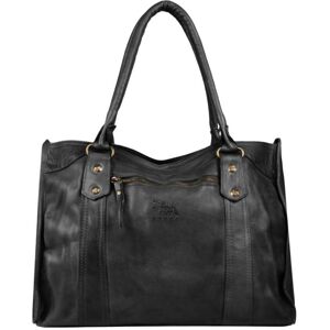 Sac Shopping  Cow Cuir Basilic Pepper Noir