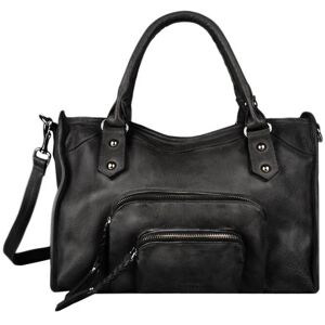 Sac À Main Pop Cuir Basilic Pepper Noir