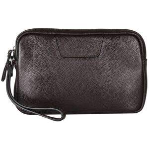 Pochette Homme Flandres Cuir Etrier Marron - Publicité