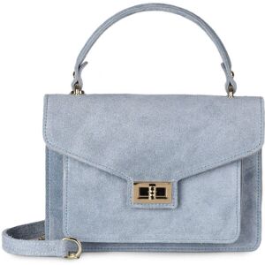 Sac À Main Velvet Cuir Milano Bleu