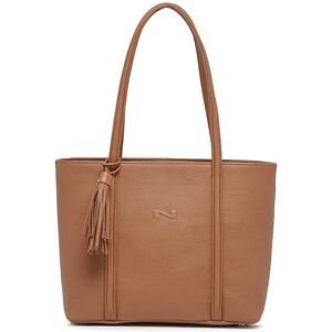 Sac Shopping Small Cabas Cuir Nathan Baume Marron - Publicité