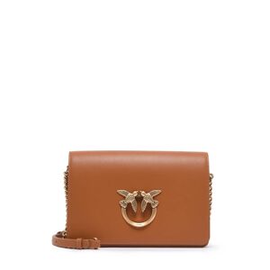 Sac Bandouliere Love Classic Click Cuir Pinko Marron