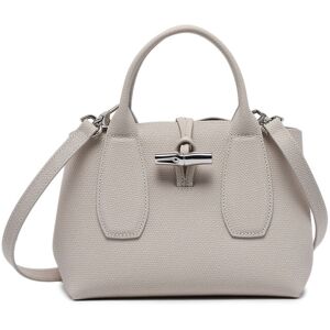 Sac À Main S Roseau Cuir Longchamp Beige