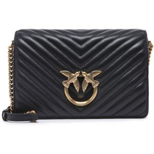 Sac Bandouliere Love Bag Quilt Cuir Pinko Noir