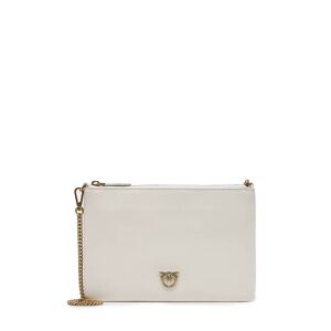 Sac Bandouliere Classic Love Flat Bag Cuir Pinko Blanc