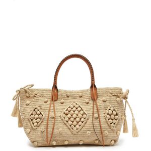 Sac Porte Épaule Raphia Gerard Darel Beige