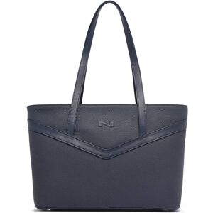 Sac Shopping Jelly Cuir Nathan Baume Bleu - Publicité