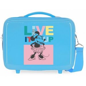 Joumma Bags unisex pour enfant. 22939A2 Trousse de toilette ABS Minnie Live It Up Adaptable bleu clair -29x21x15cm (OSFA), Casuel, ABS/Polyc - Publicité