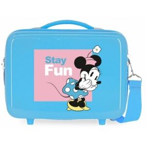 Joumma Bags unisex pour enfant. 22939A4 Trousse de toilette ABS Minnie Stay Fun Adaptable bleu clair -29x21x15cm (OSFA), Casuel, ABS/Polycar - Publicité