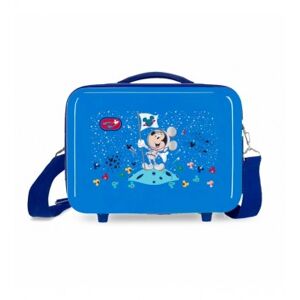 Joumma Bags unisex pour enfant. 2263922 ABS Trousse de toilette adaptable Mickey sur la lune bleu -29x21x15cm (OSFA), Casuel, Synthétique, A - Publicité