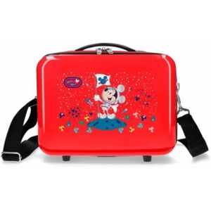 Joumma Bags unisex pour enfant. 2263923 ABS Trousse de toilette adaptable Mickey sur la lune rouge -29x21x15cm (OSFA), Casuel, Synthétique, - Publicité