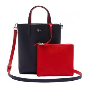 Lacoste pour femme. NF2991AA_B50 Anna Sac fourre-tout réversible marine, rouge -29x22x10cm (OSFA), Casuel, PVC - Publicité