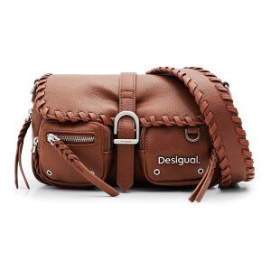 Desigual pour femme. 24SAXP36 Sac à bandoulière marron avec poches (OSFA), Casuel, Polyuréthane - Publicité