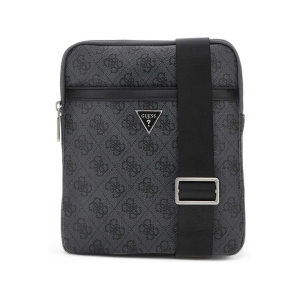 Guess pour homme. HMEVZLP2223 Vezzola smart mini sac à bandoulière noir (OSFA), Casuel, Polyuréthane - Publicité