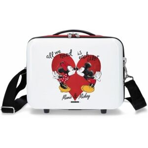 Joumma Bags unisex. 4393922 Trousse de toilette blanche ABS Mickey & Minnie love -29x21x15cm (OSFA), Casuel, ABS/Polycarbonate - Publicité