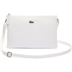 Lacoste pour femme. NF1887PO_001 Sac à bandoulière plat L12.12 blanc (OSFA), Casuel, PVC - Publicité