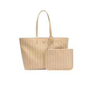 Lacoste pour femme. NF4344ZE_N17 Zely Sac fourre-tout moyen Monogram beige (OSFA), Casuel, PVC - Publicité