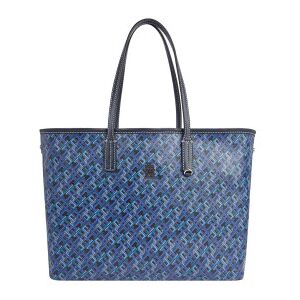 Tommy Hilfiger pour femme. AW0AW15971 Sac fourre-tout bleu Monoplay (OSFA), Casuel, Coton - Publicité